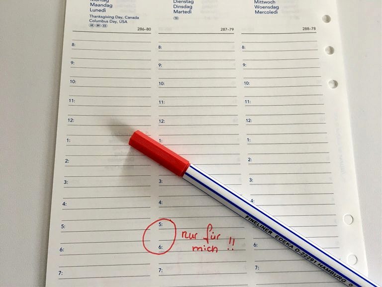 Terminplanung – Zeitfenster für sich selbst schaffen