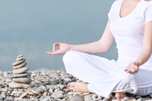 Meditation am Strand